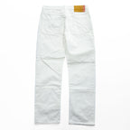Acne Studios Bla Konst Jeans Log White 5-pocket Button Fly 100% Cotton White Size 28/32