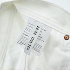 Acne Studios Bla Konst Jeans Log White 5-pocket Button Fly 100% Cotton White Size 28/32
