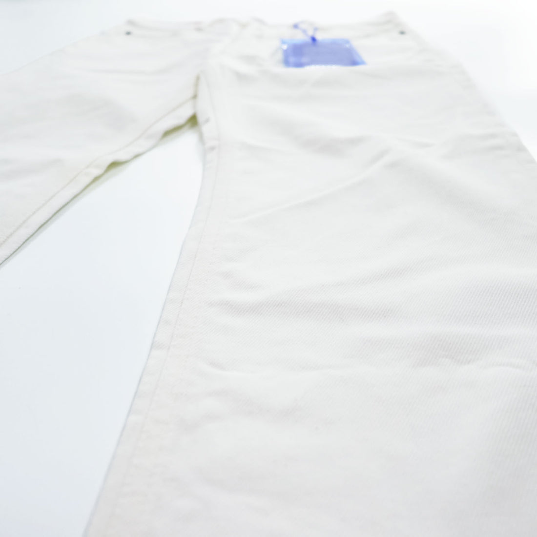 Acne Studios Bla Konst Jeans Log White 5-pocket Button Fly 100% Cotton White Size 28/32