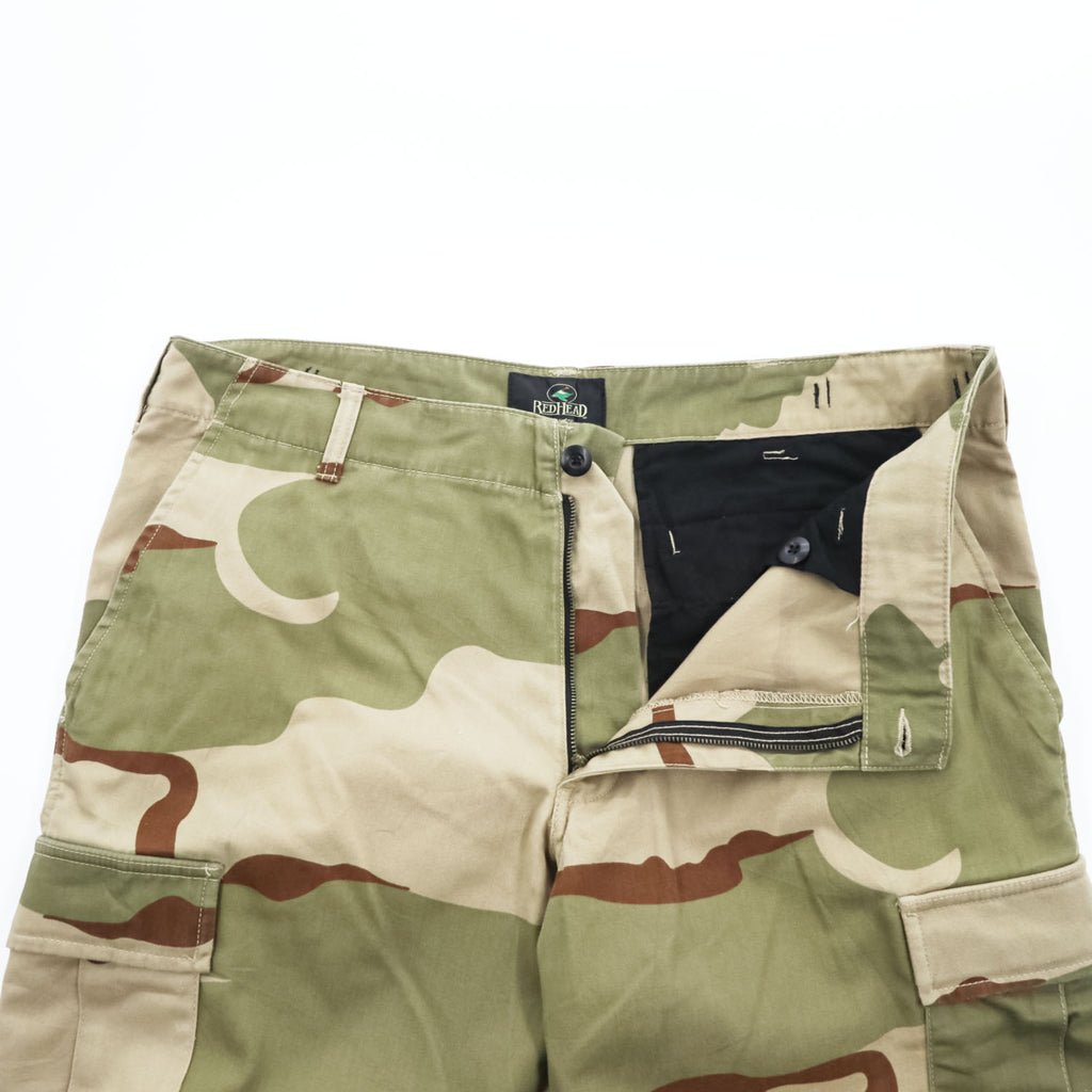 RED HEAD VINTAGE Cargo Work Pants Double Knee Camouflage Khaki Green, Beige, Brown L