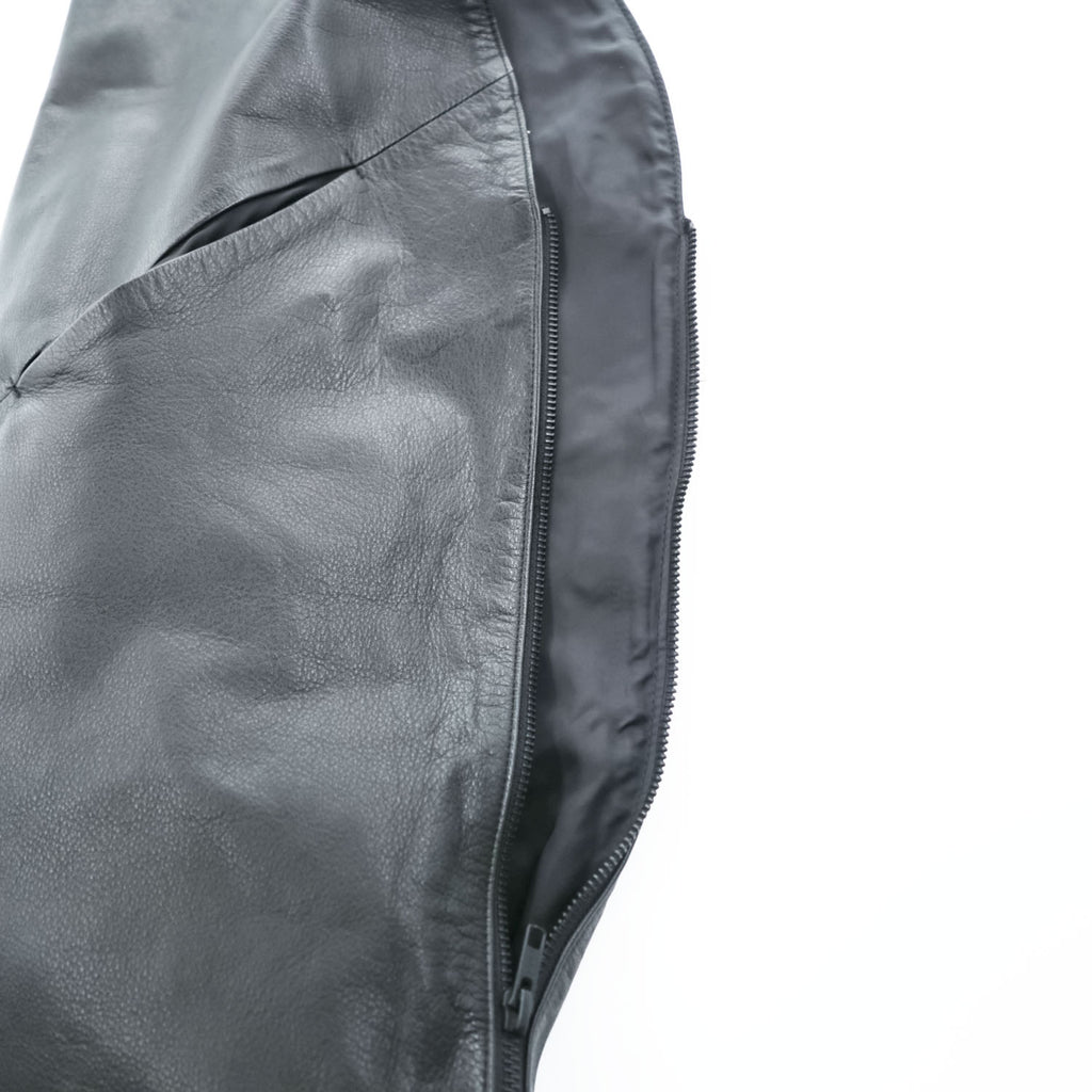 T.A.S ティーエーエス 2WAY VEST BAG レザーベストバッグ FREE ワンショルダーバッグ レザーベスト ブラック