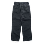 TRU-SPEC BDU Cargo Pants Black 60/40 Cotton-Poly Button Fly Drawcord Hem Reinforced Knee W31-35in