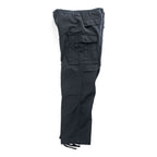 TRU-SPEC BDU Cargo Pants Black 60/40 Cotton-Poly Button Fly Drawcord Hem Reinforced Knee W31-35in