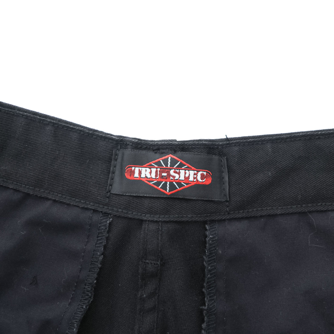 TRU-SPEC BDU Cargo Pants Black 60/40 Cotton-Poly Button Fly Drawcord Hem Reinforced Knee W31-35in