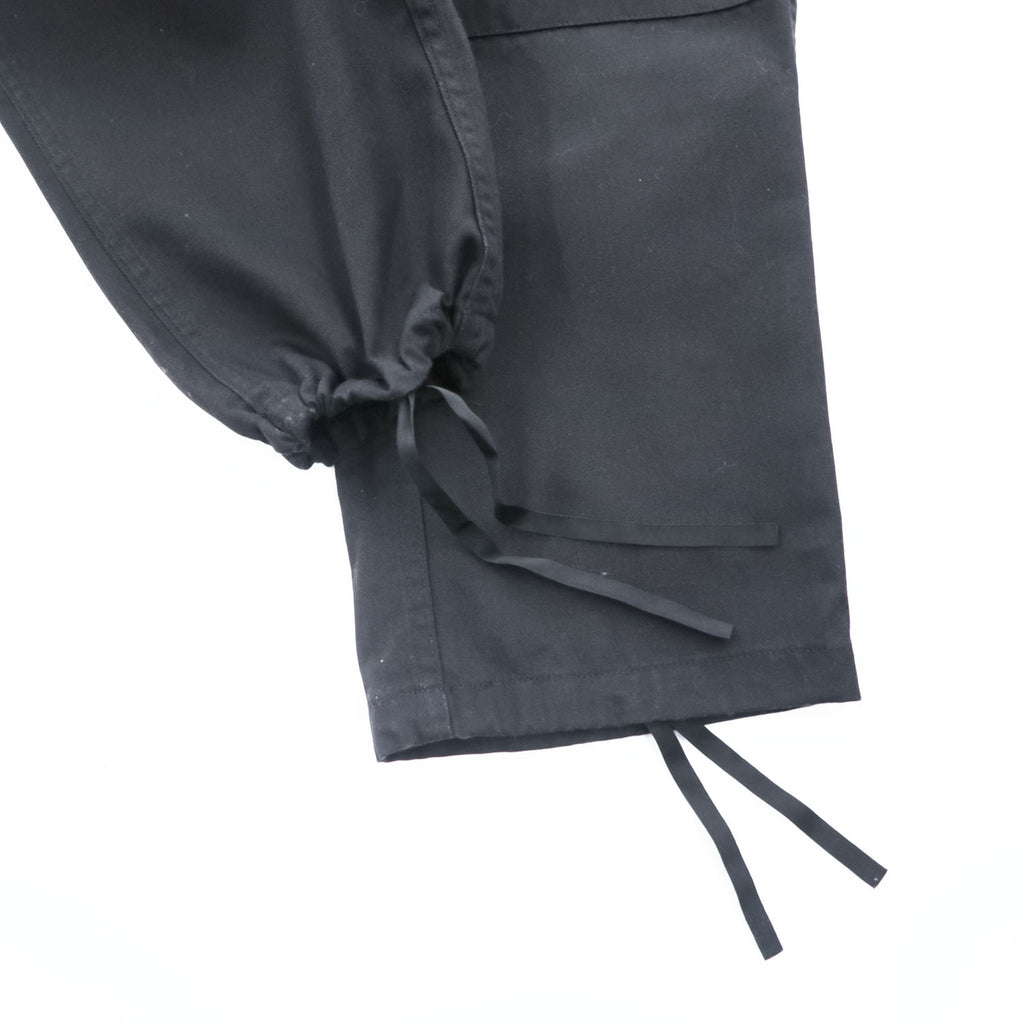 TRU-SPEC BDU Cargo Pants Black 60/40 Cotton-Poly Button Fly Drawcord Hem Reinforced Knee W31-35in