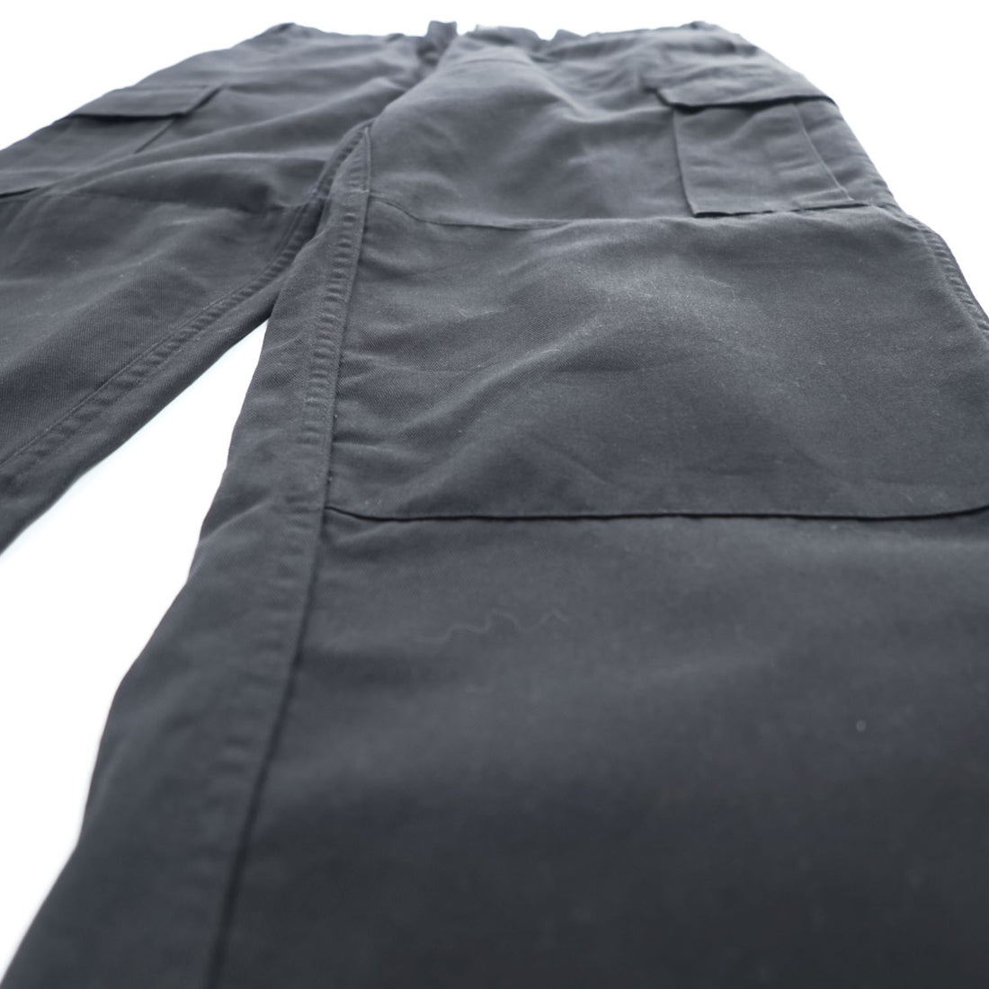 TRU-SPEC BDU Cargo Pants Black 60/40 Cotton-Poly Button Fly Drawcord Hem Reinforced Knee W31-35in