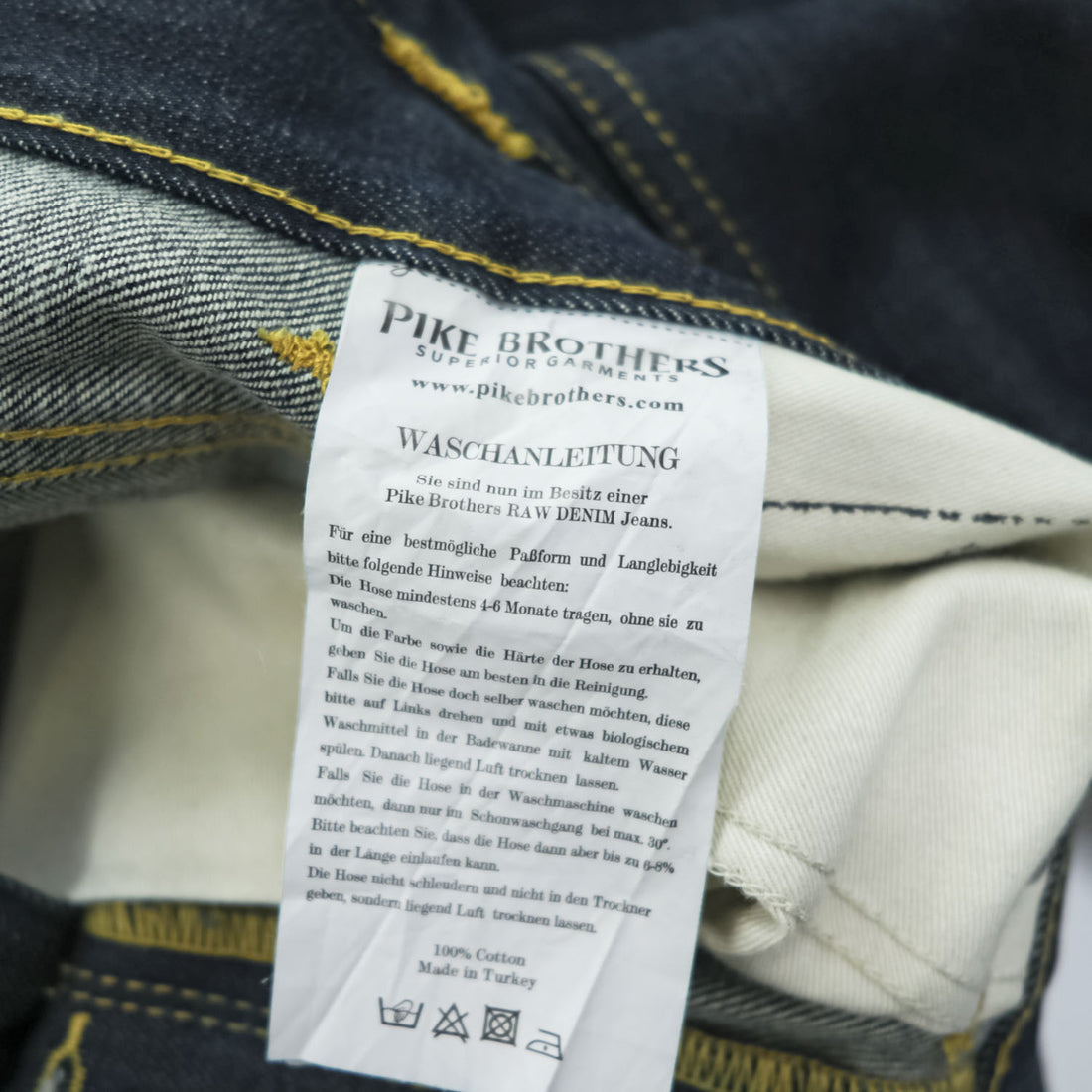 PIKE BROTHERS デニムパンツ 11oz selvedge ジーンズ 1937 Roamer Pant シンチバック サスペンダーボタン リジッド 濃紺 トルコ製