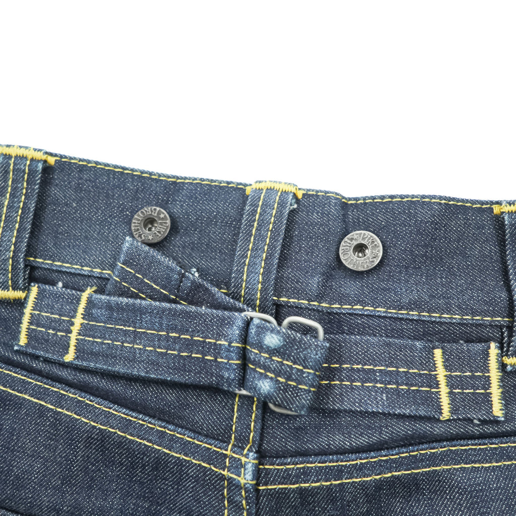PIKE BROTHERS デニムパンツ 11oz selvedge ジーンズ 1937 Roamer Pant シンチバック サスペンダーボタン リジッド 濃紺 トルコ製
