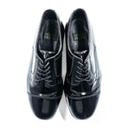 Nunn Bush 8155-01 Mens Dress Shoes Derby Cap Toe Black Polished Leather 9.5 M