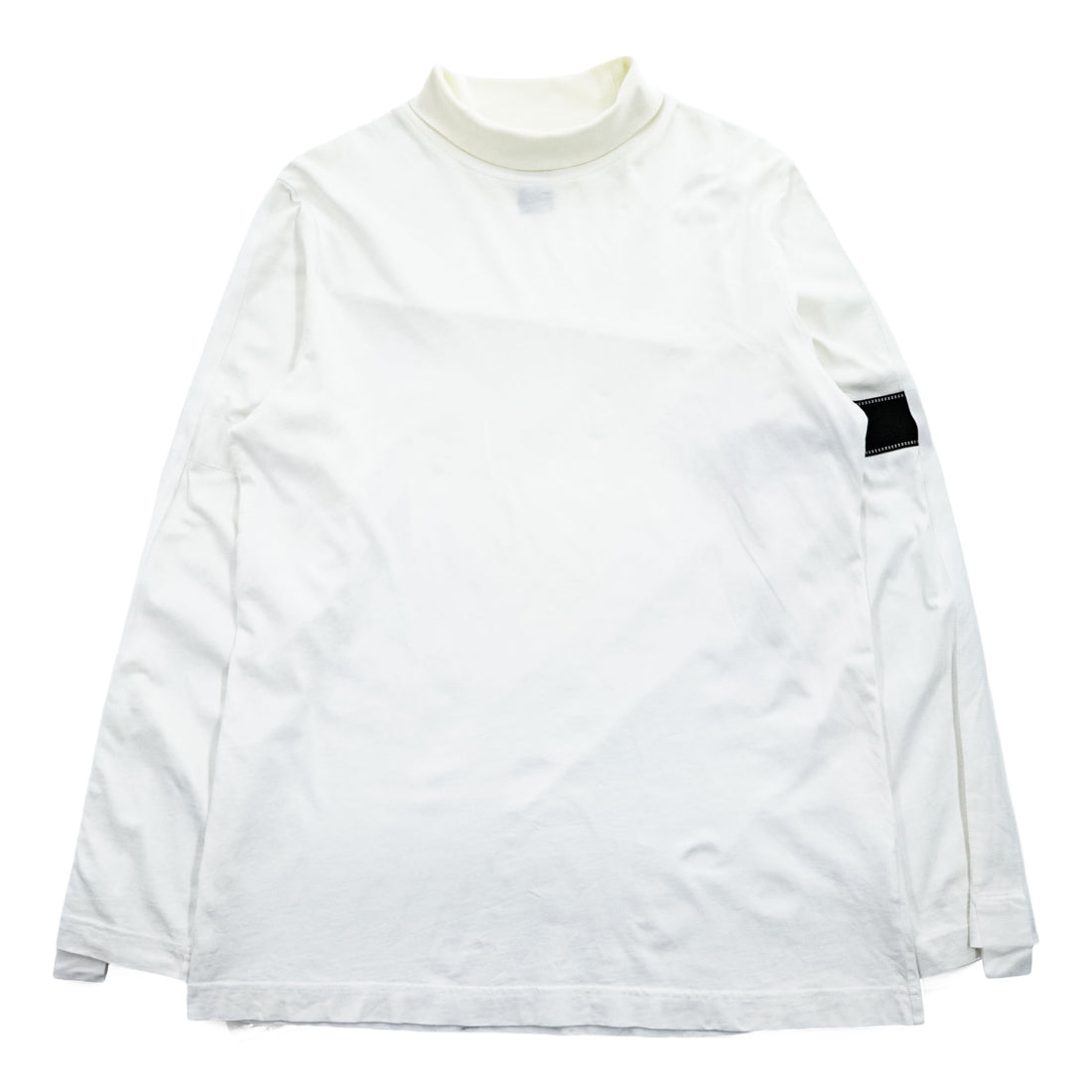 OAMC ハイネック 長袖 ロングスリーブ Tシャツ ロンT L ホワイト サイドライン テープ I024514 ポルトガル製