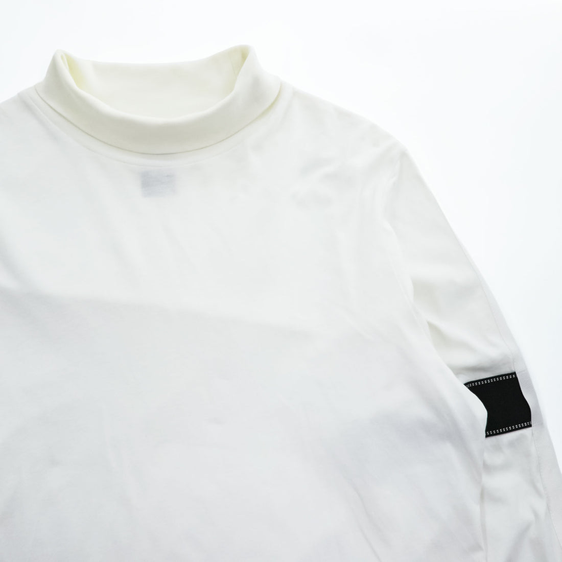 OAMC ハイネック 長袖 ロングスリーブ Tシャツ ロンT L ホワイト サイドライン テープ I024514 ポルトガル製