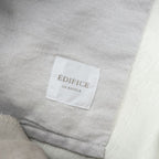 EDIFICE LA BOUCLE 日本製 タック ワイド スラックス イージーパンツ M ベージュ ストレッチ プリーツ 21-030-300-1020-1-0