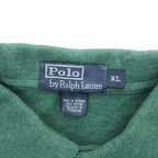 Polo Ralph Lauren 90年代 ヴィンテージ ポロシャツ XL グリーン 刺繍 スモールポニー ロゴ 鹿の子