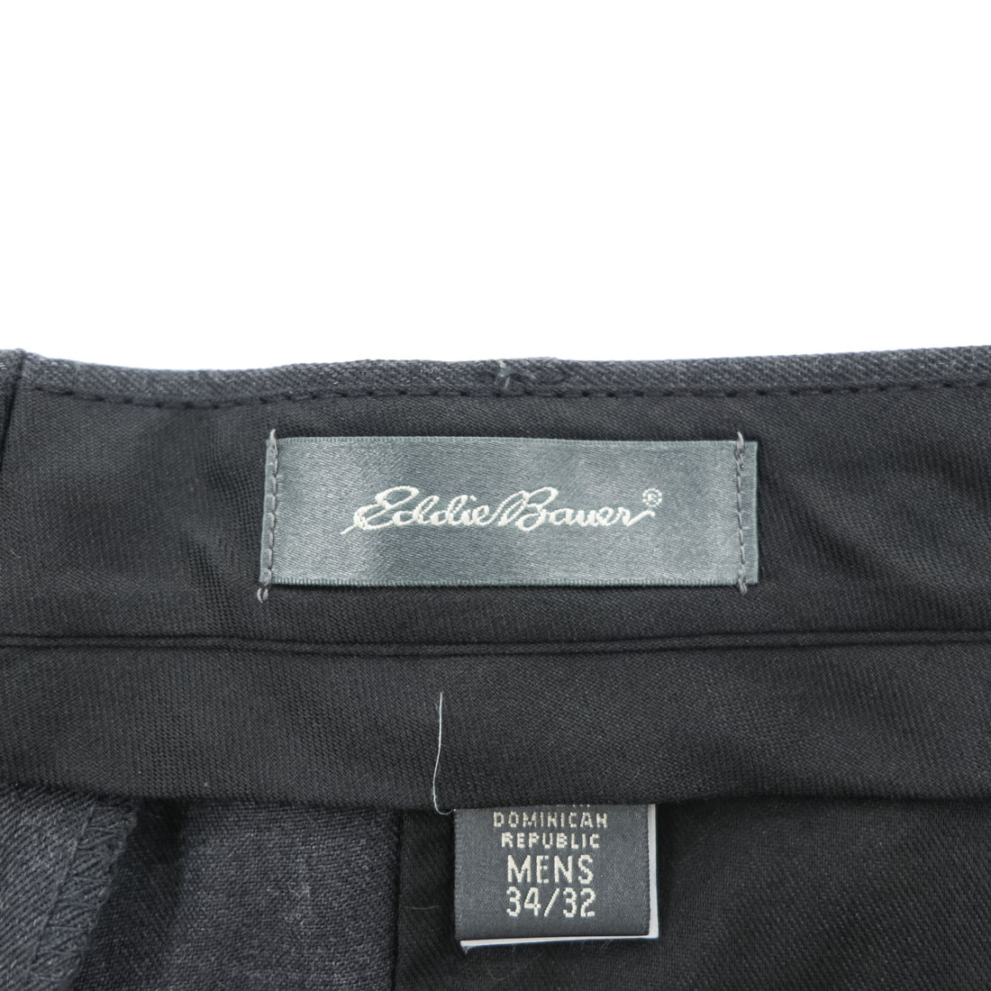 Eddie Bauer 00年代 ヴィンテージ ワイド 2タック スラックス パンツ L グレー プリーツ ダブルカフス