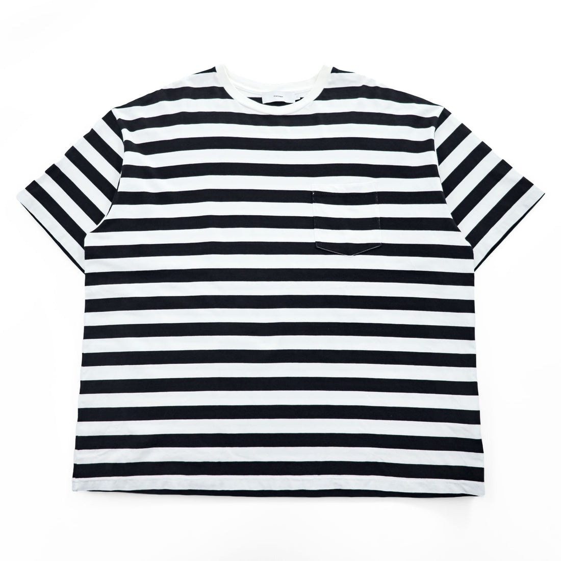 Graphpaper 日本製 BORDER S/S POCKET TEE ボーダー ポケット Tシャツ M ホワイト ブラック GM201-70149B