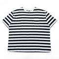 Graphpaper 日本製 BORDER S/S POCKET TEE ボーダー ポケット Tシャツ M ホワイト ブラック GM201-70149B