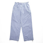 Polo Ralph Lauren 90年代 USA製 ヴィンテージ シアサッカー ワイド スラックス パンツ M ストライプ 2タック サイドアジャスト