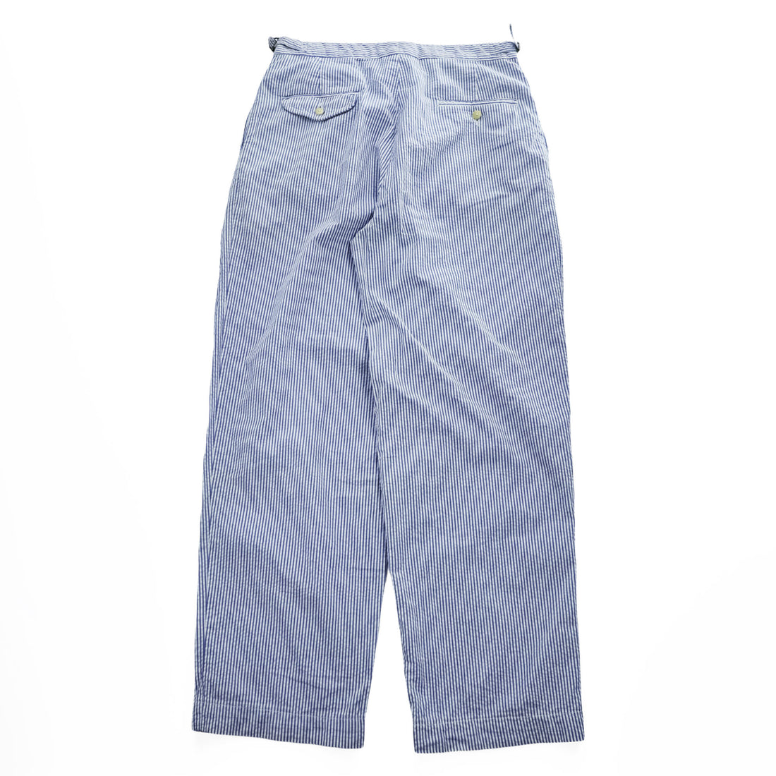 Polo Ralph Lauren 90年代 USA製 ヴィンテージ シアサッカー ワイド スラックス パンツ M ストライプ 2タック サイドアジャスト