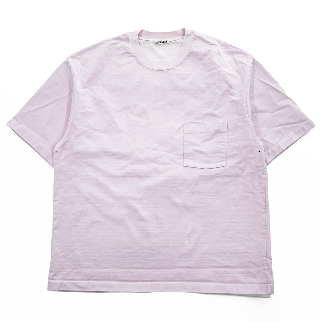 AURALEE 日本製 STAND UP TEE ポケット Tシャツ L ライトラベンダー A21ST01SU