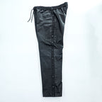 ALEXANDER WANG × H&M サイドスナップ レザー トレーニングパンツ M ブラック サイドスリット スナップボタン イージーパンツ