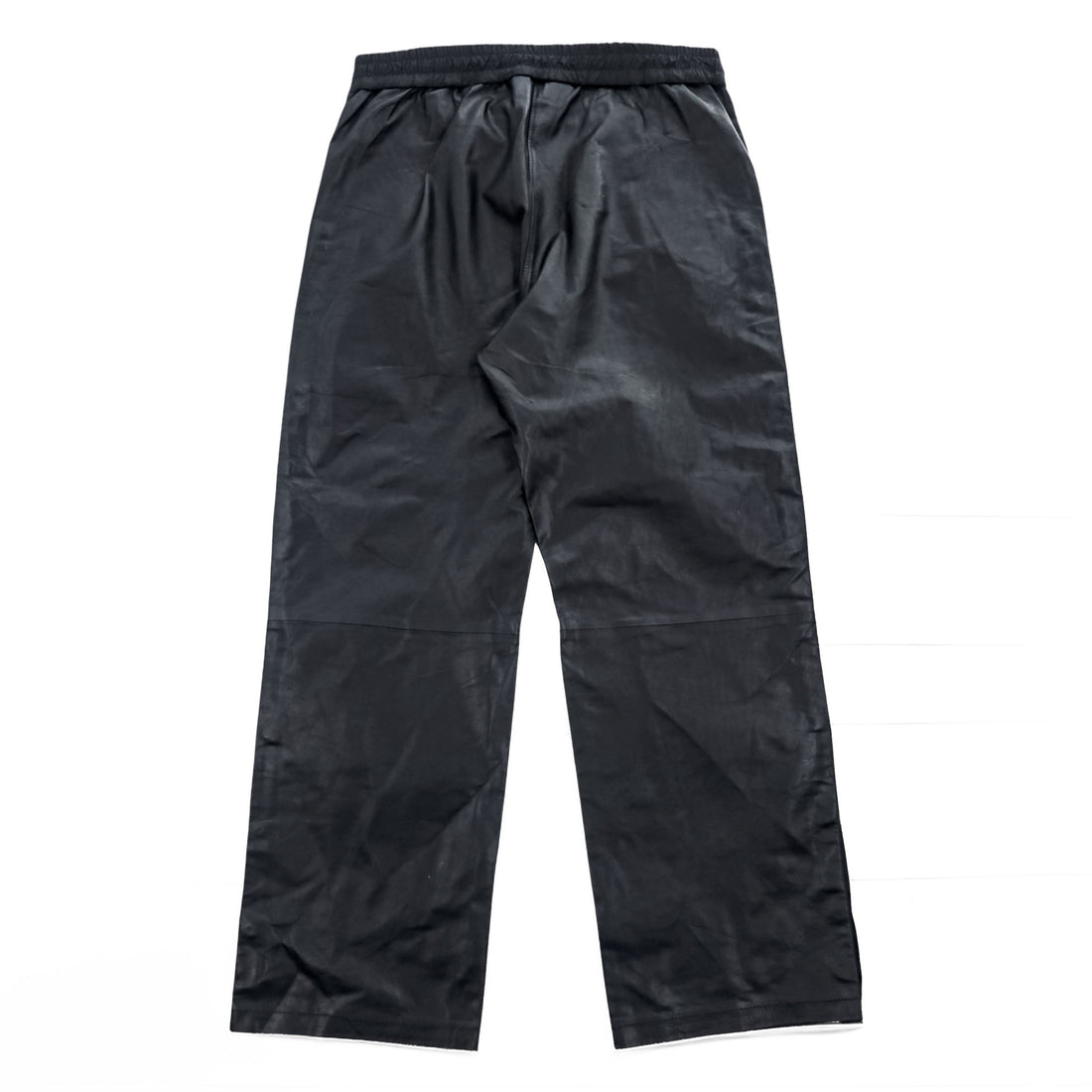 ALEXANDER WANG × H&M サイドスナップ レザー トレーニングパンツ M ブラック サイドスリット スナップボタン イージーパンツ