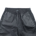ALEXANDER WANG × H&M サイドスナップ レザー トレーニングパンツ M ブラック サイドスリット スナップボタン イージーパンツ