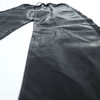 ALEXANDER WANG × H&M サイドスナップ レザー トレーニングパンツ M ブラック サイドスリット スナップボタン イージーパンツ