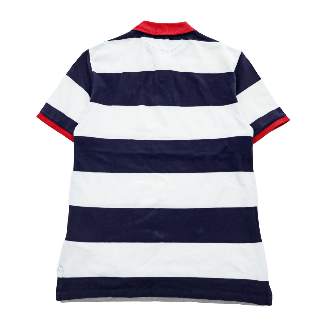 Polo Ralph Lauren ボーダー ポロシャツ L ホワイト ネイビー ビッグポニー