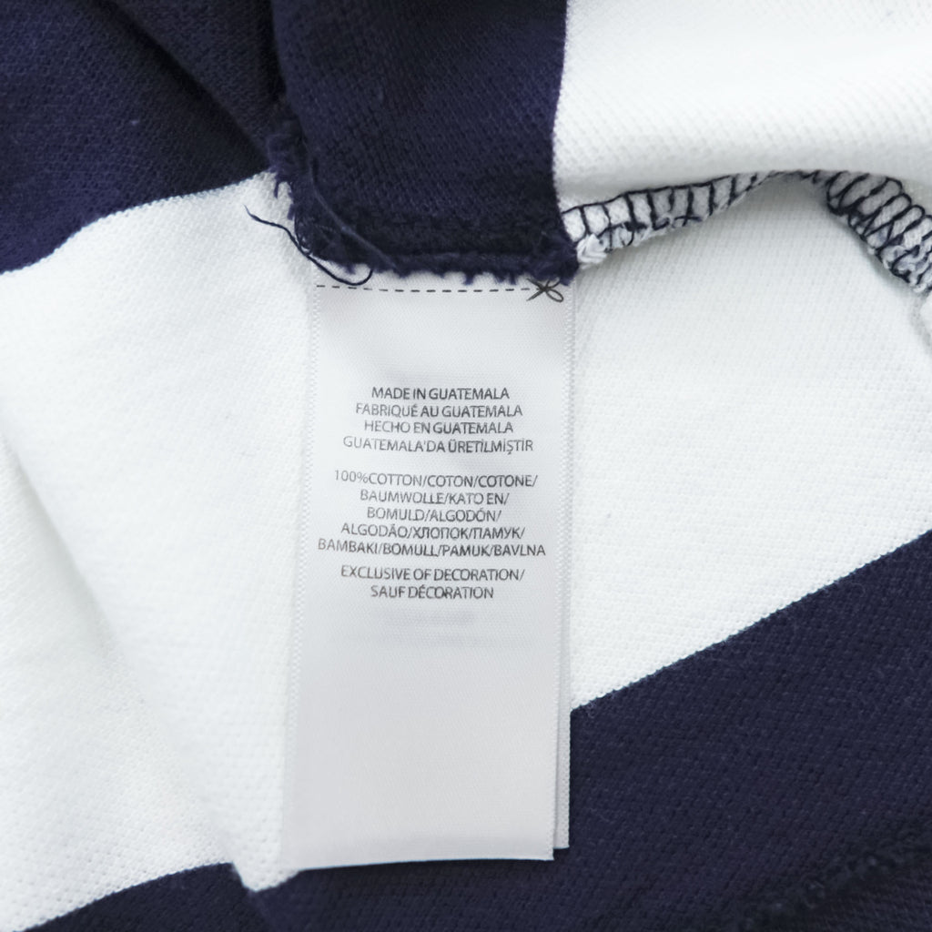 Polo Ralph Lauren ボーダー ポロシャツ L ホワイト ネイビー ビッグポニー