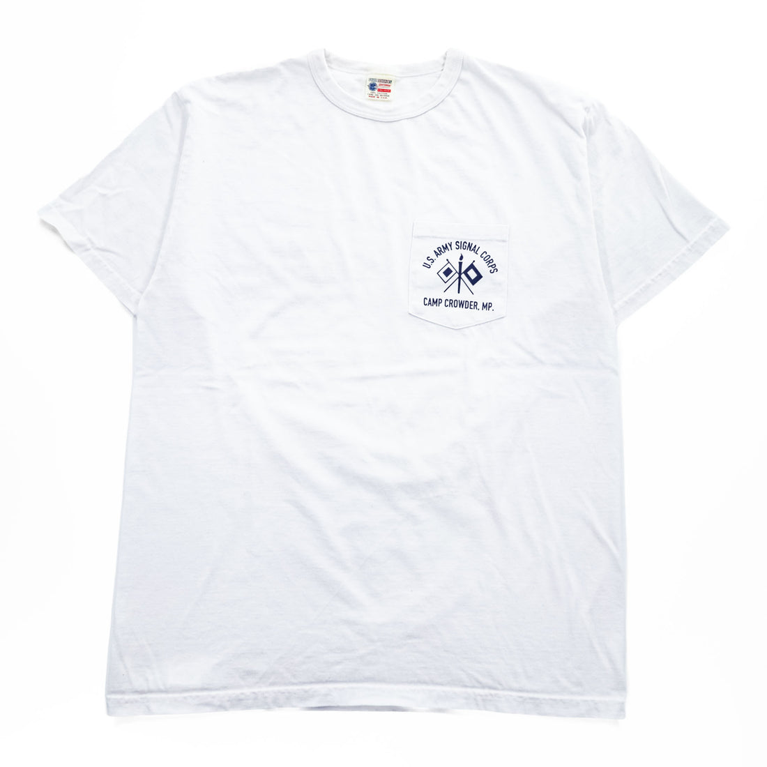 BUZZ RICKSON'S USA製 ポケット Tシャツ XL ホワイト U.S.ARMY SIGNAL CORPS