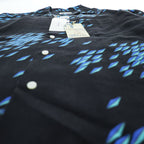 reyn spooner アロハシャツ 半袖 オープンカラーシャツ M ブラック ブルー 総柄 JOURNAL STANDARD relume別注 20-051-464-0140-1-0 未使用品