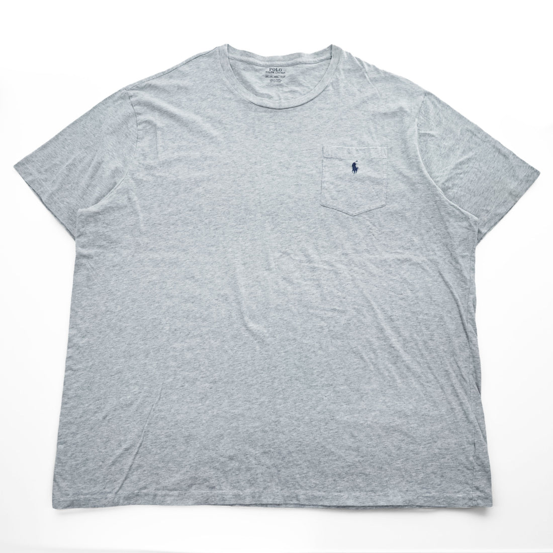 Polo Ralph Lauren ビッグサイズ ポケット Tシャツ 4XL グレー スモールポニー ロゴ 刺繍
