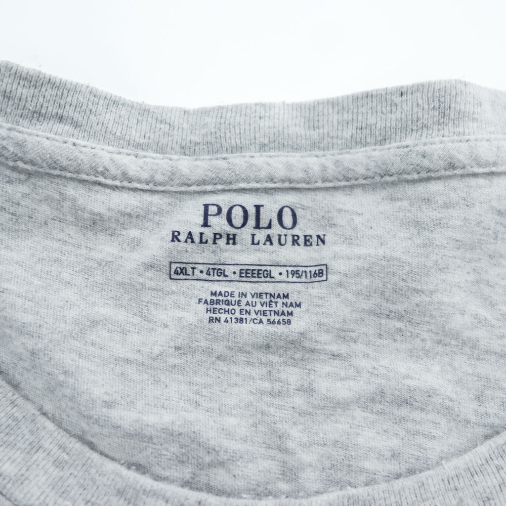 Polo Ralph Lauren ビッグサイズ ポケット Tシャツ 4XL グレー スモールポニー ロゴ 刺繍