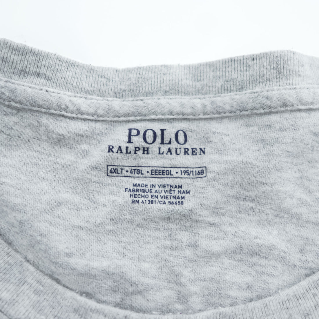 Polo Ralph Lauren ビッグサイズ ポケット Tシャツ 4XL グレー スモールポニー ロゴ 刺繍