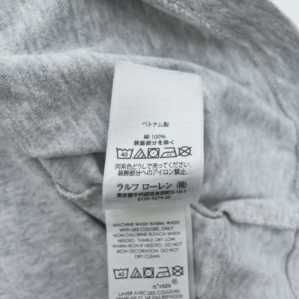 Polo Ralph Lauren ビッグサイズ ポケット Tシャツ 4XL グレー スモールポニー ロゴ 刺繍