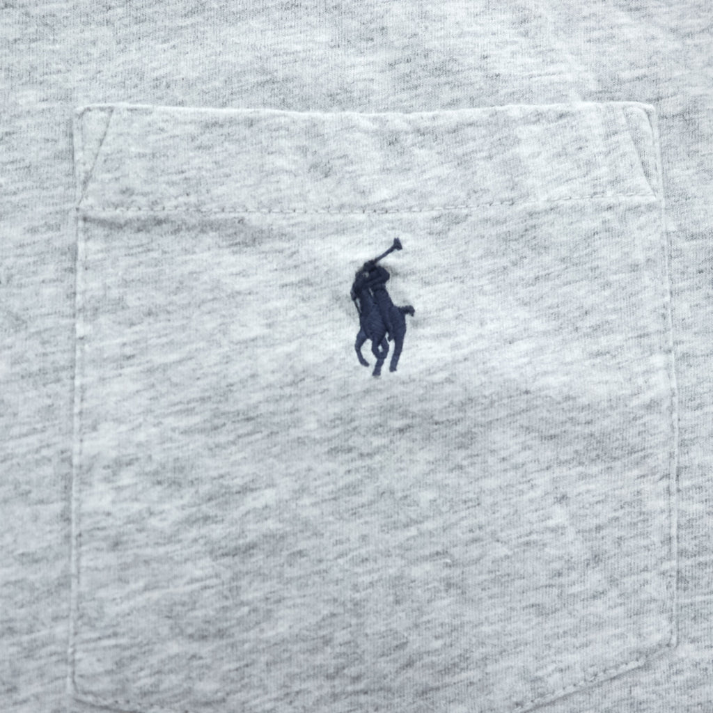 Polo Ralph Lauren ビッグサイズ ポケット Tシャツ 4XL グレー スモールポニー ロゴ 刺繍