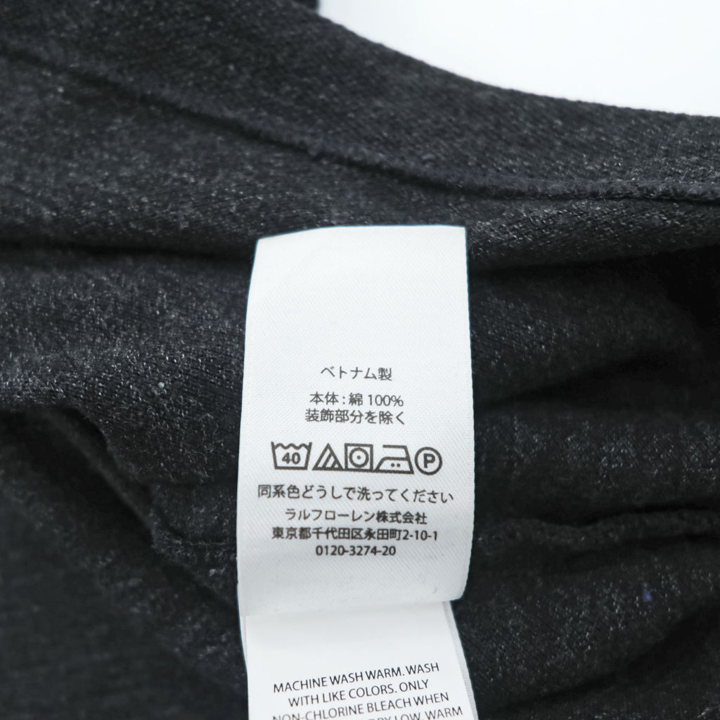 Polo Ralph Lauren ポロシャツ L CLASSIC FIT グレー スモールポニー ロゴ 刺繍 鹿の子