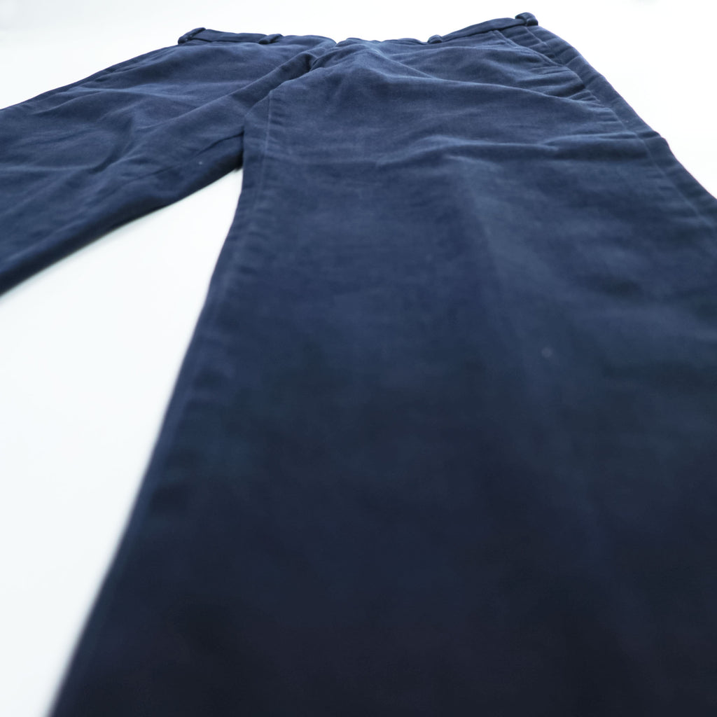 Brooks Brothers モールスキン チノパンツ L ネイビー ストレッチ CLARK テーパード