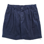 Polo Ralph Lauren プリーツショーツ CLASSIC FIT PLEATED ショートパンツ ハーフパンツ L ネイビー 2タック ポロチノ