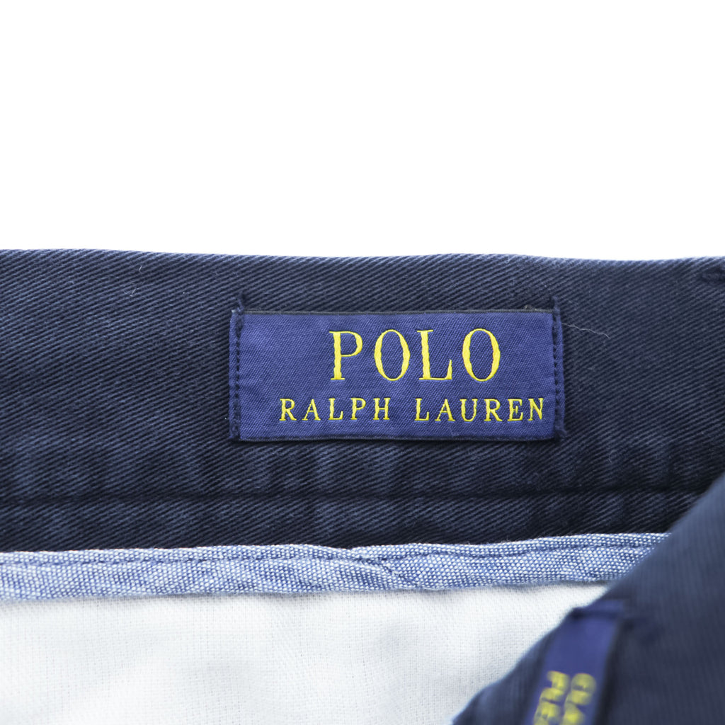 Polo Ralph Lauren プリーツショーツ CLASSIC FIT PLEATED ショートパンツ ハーフパンツ L ネイビー 2タック ポロチノ
