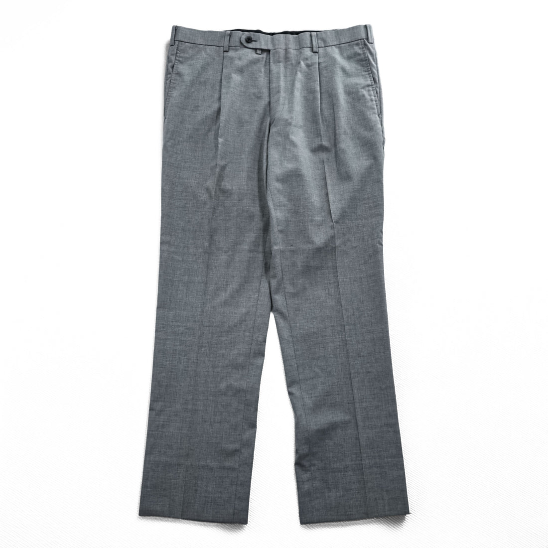 BURBERRY LONDON 日本製 スラックス パンツ XL グレー タック プリーツ