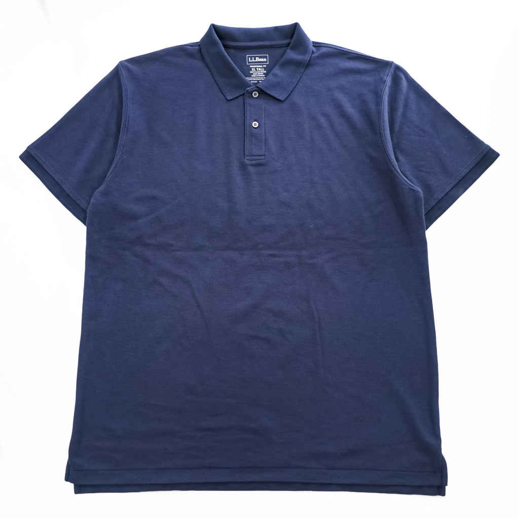 L.L.Bean ポロシャツ XL ネイビー TRADITIONAL FIT 鹿の子 ビッグサイズ 233438