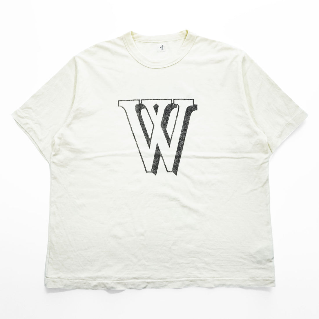blurhms ROOTSTOCK 日本製 Print Tee STANDARD Tシャツ ホワイト 両面プリント W-W 88/12 bROOTS25S35F