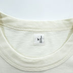 blurhms ROOTSTOCK 日本製 Print Tee STANDARD Tシャツ ホワイト 両面プリント W-W 88/12 bROOTS25S35F