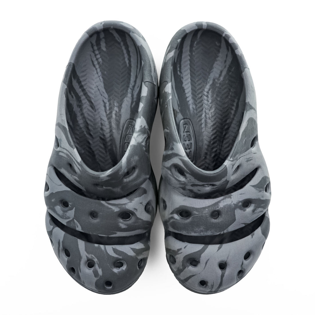 KEEN ヨギ YOGUI クロッグサンダル 26cm ブラック グレー 総柄 BLACK MABLE