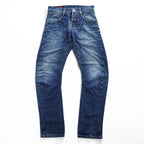 MARITHE FRANCOIS GIRBAUD LE JEAN 立体裁断 デニムパンツ ジーンズ M ストレッチ SEXTAN.G 変形