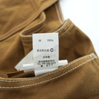 TUKI 日本製 ブラウンダック サロペット TYPE2 COMBED DUCK 0054 オーバーオール S キャンバス キャメル