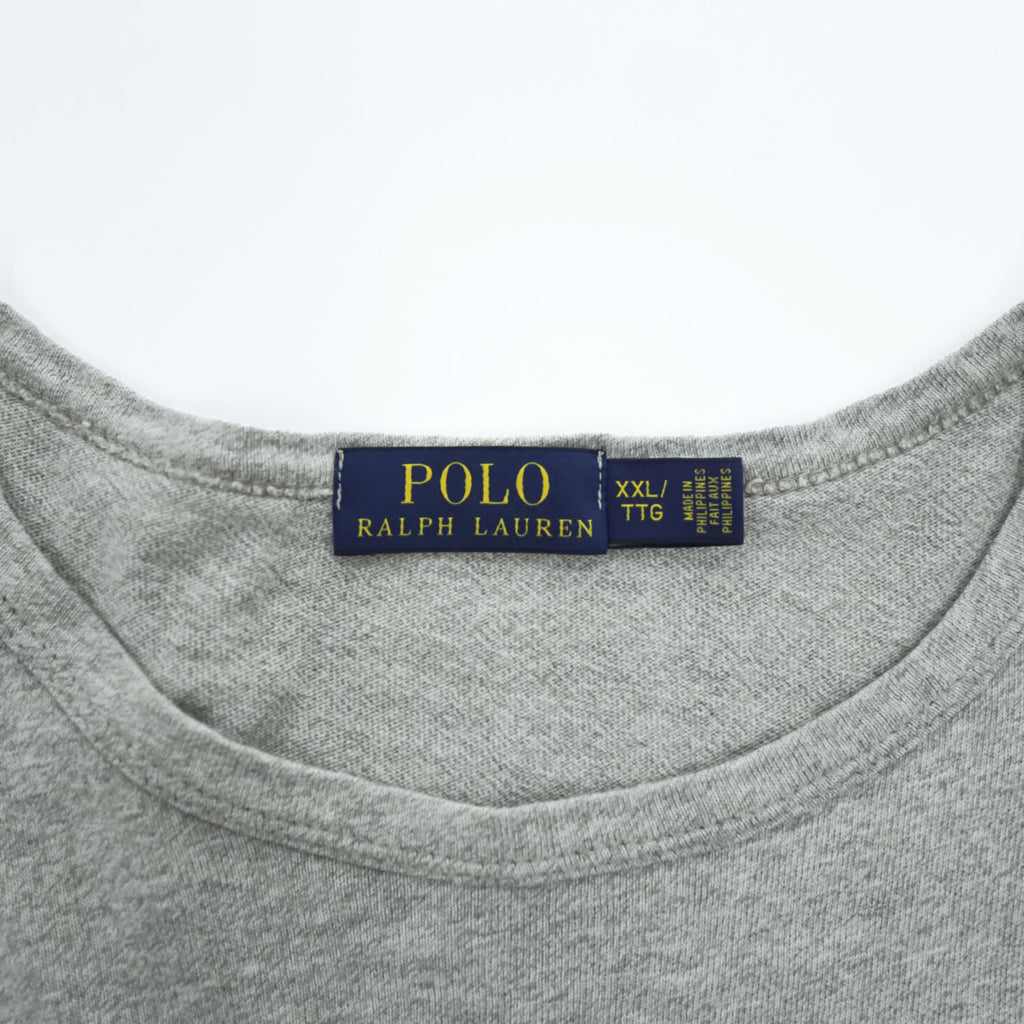 Polo Ralph Lauren Tシャツ 2XL グレー U.S.A 染み込みプリント