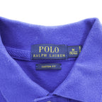 Polo Ralph Lauren ポロシャツ M CUSTOM FIT ブルー 刺繍 ポロプレイヤー