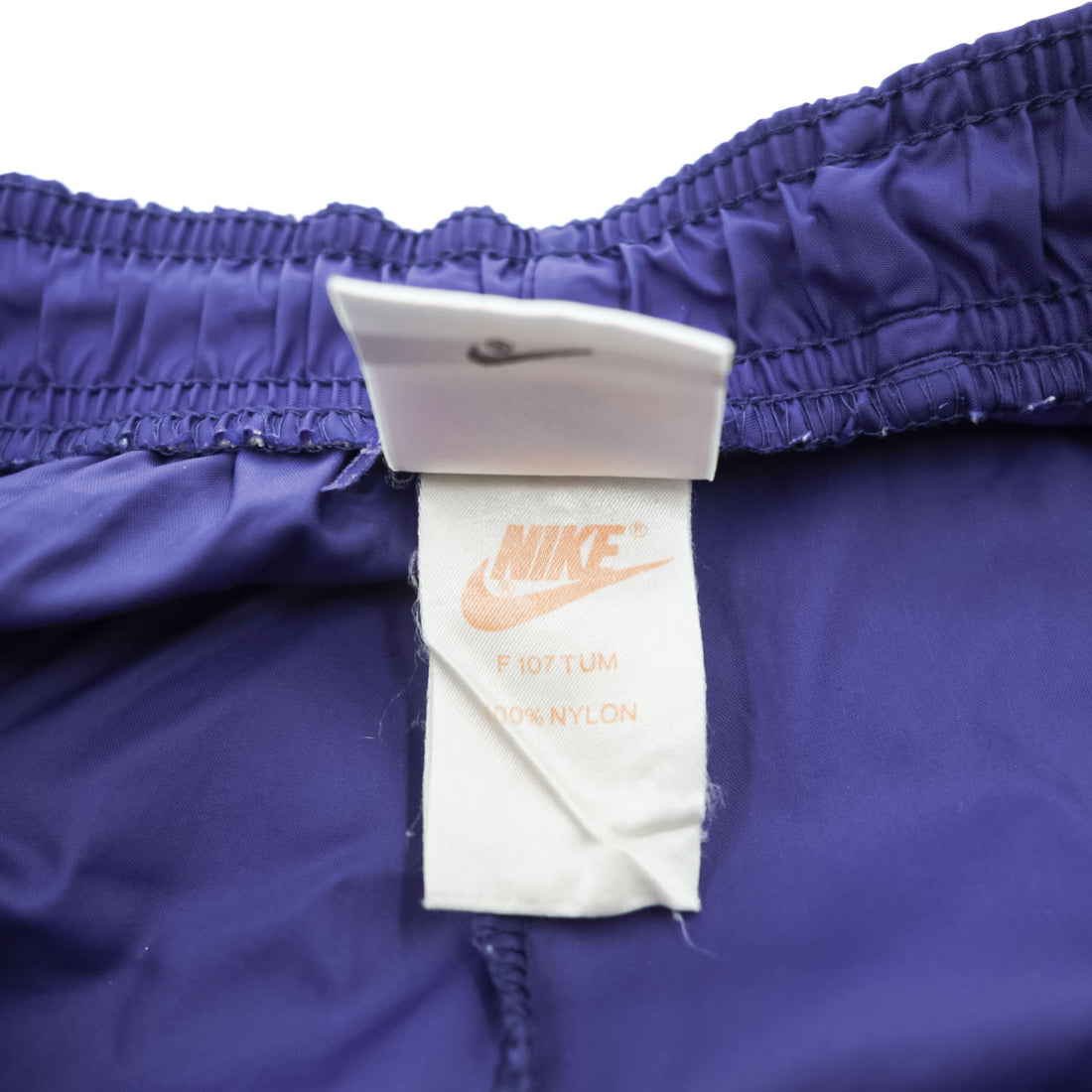 NIKE 90年代 ヴィンテージ トラックパンツ ジャージ M ネイビー 銀タグ ナイロン サイドスリット